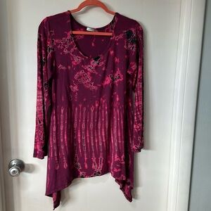 The Collection Royal tie-dyed long sleeved tunic; L/XL